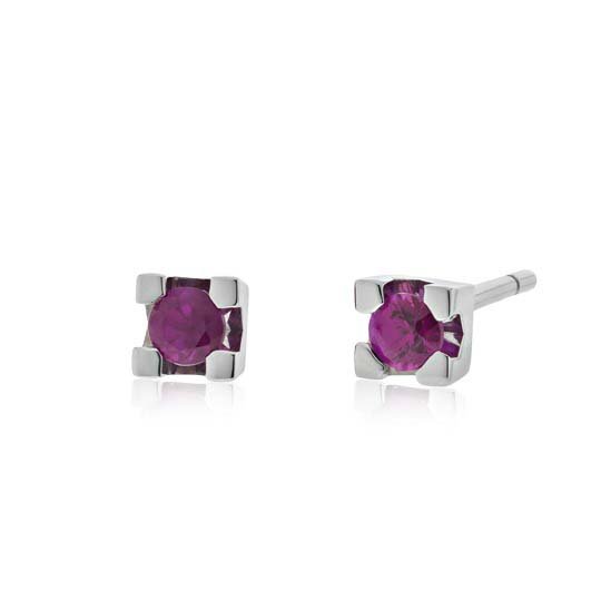 Pendientes Donna Oro Mujer Luce in Oro blanco Rubino DHOR7210 - DHOR7210